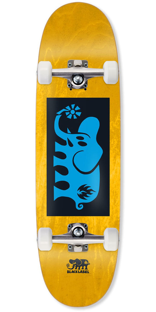 Black Label Elephant Block Blue Custom Egg Shape Skateboard Complete - 9.00