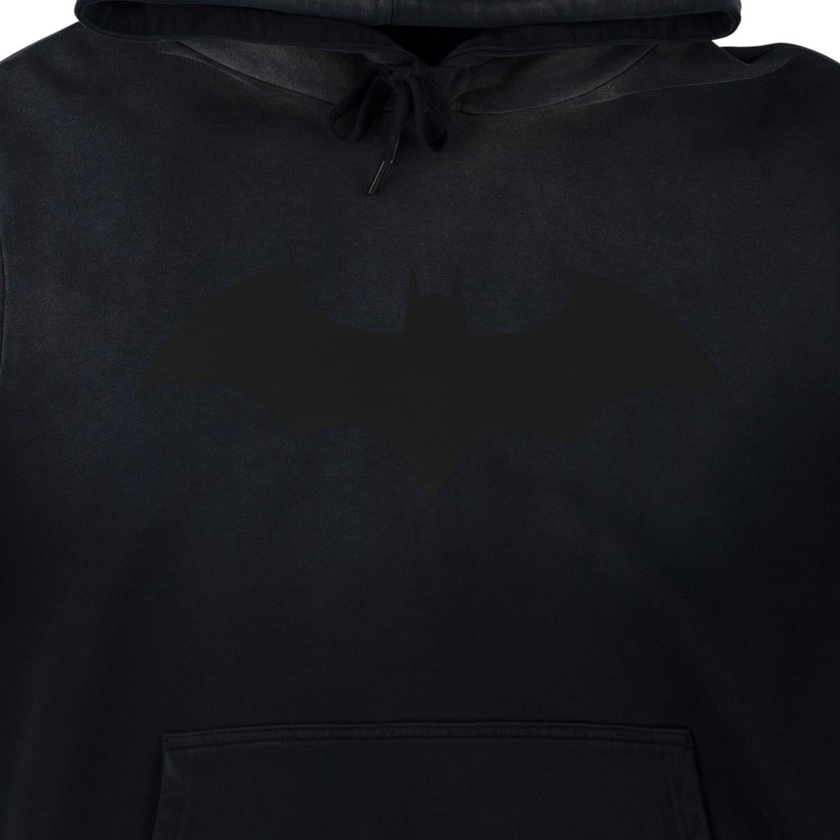 Welcome x Batman Bat Logo Sun Fade Hoodie - Black image 3