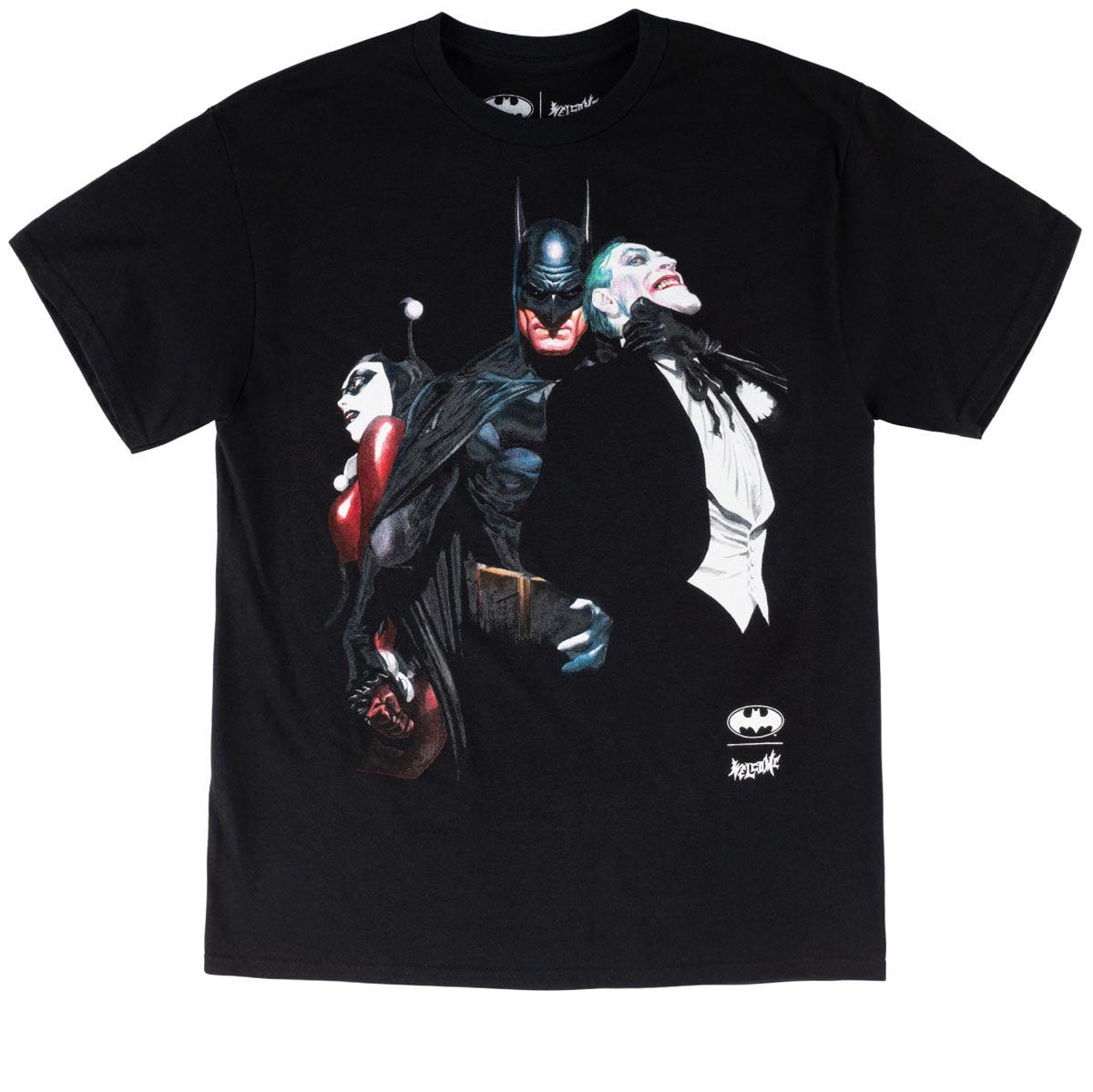 Welcome x Batman Harley And Joker T-Shirt - Black image 1