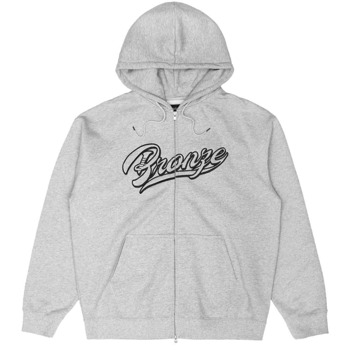 Bronze 56k Sports Zip Hoodie - Grey image 1