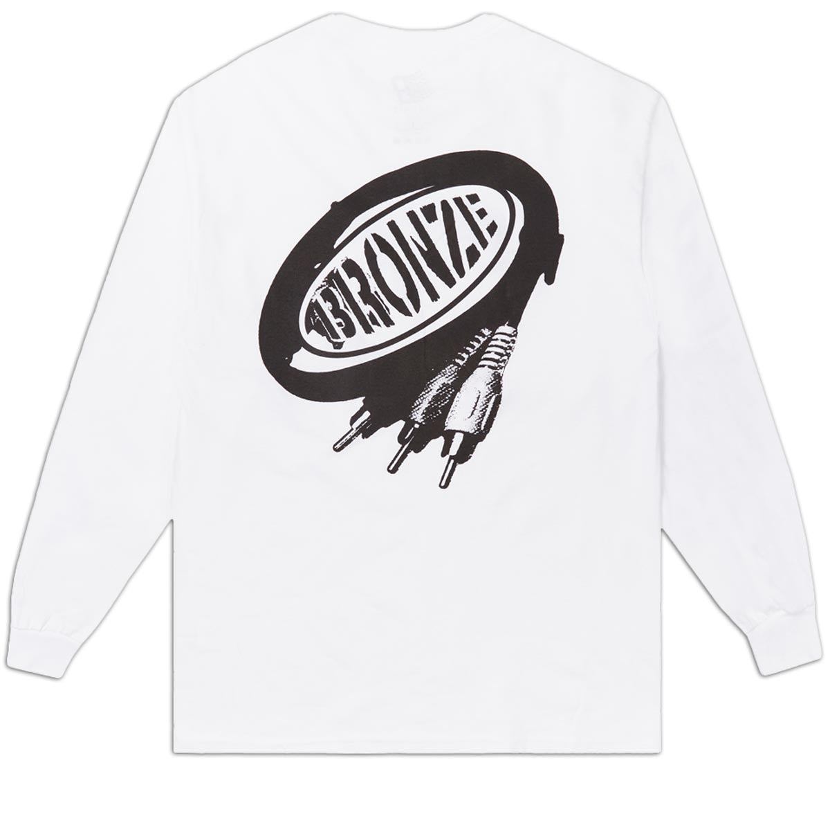 Bronze 56k RCA Cords Long Sleeve T-Shirt - White image 1