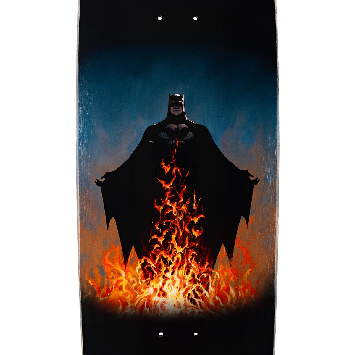 Welcome x Batman Bat Flames On Boline 2.0 Skateboard Deck - Black - 9.50