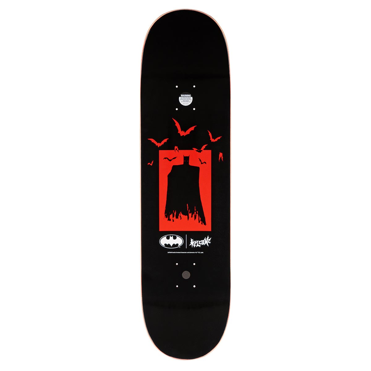 Welcome x Batman Bat Flames On Popsicle Skateboard Deck - Black - 8.50