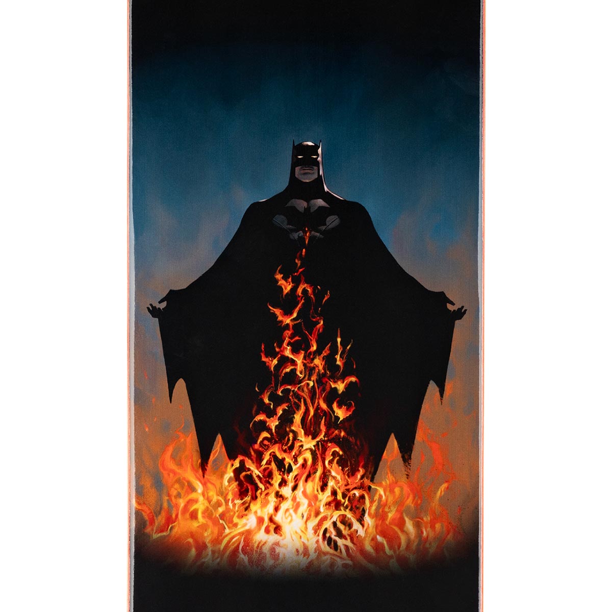 Welcome x Batman Bat Flames On Popsicle Skateboard Deck - Black - 8.50