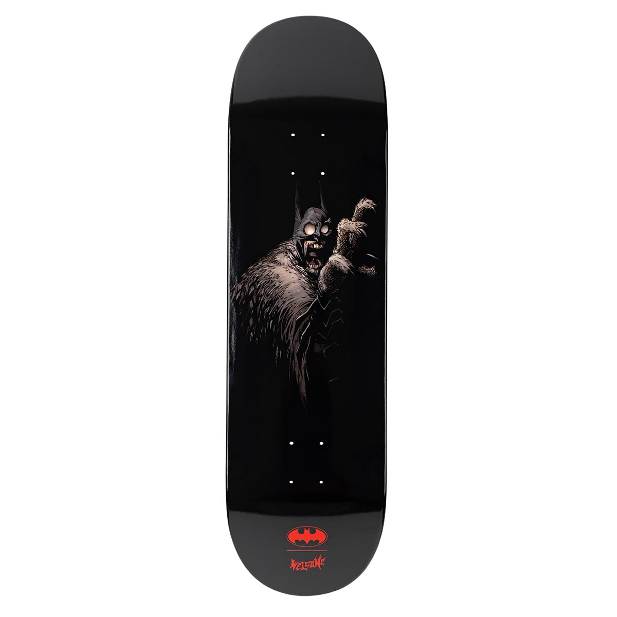 Welcome x Batman Batmonster On Popsicle Skateboard Deck - Black Dip - 8.75