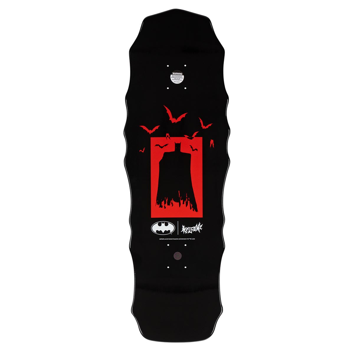 Welcome x Batman Batmonster On Widow Skateboard Deck - Black Dip - 10.00