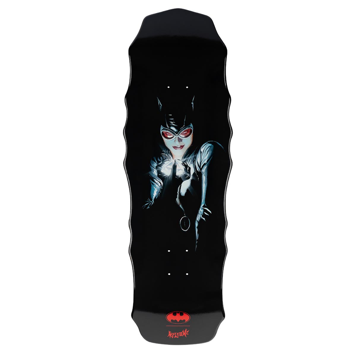 Welcome x Batman Catwoman On Widow Skateboard Deck - Black Dip - 10.00