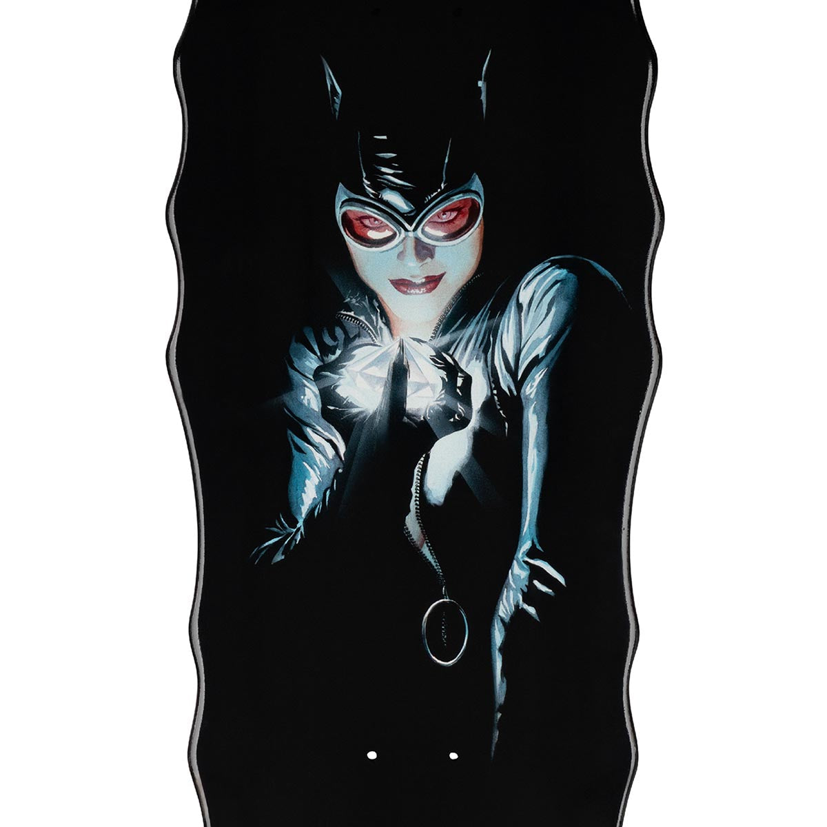 Welcome x Batman Catwoman On Widow Skateboard Deck - Black Dip - 10.00