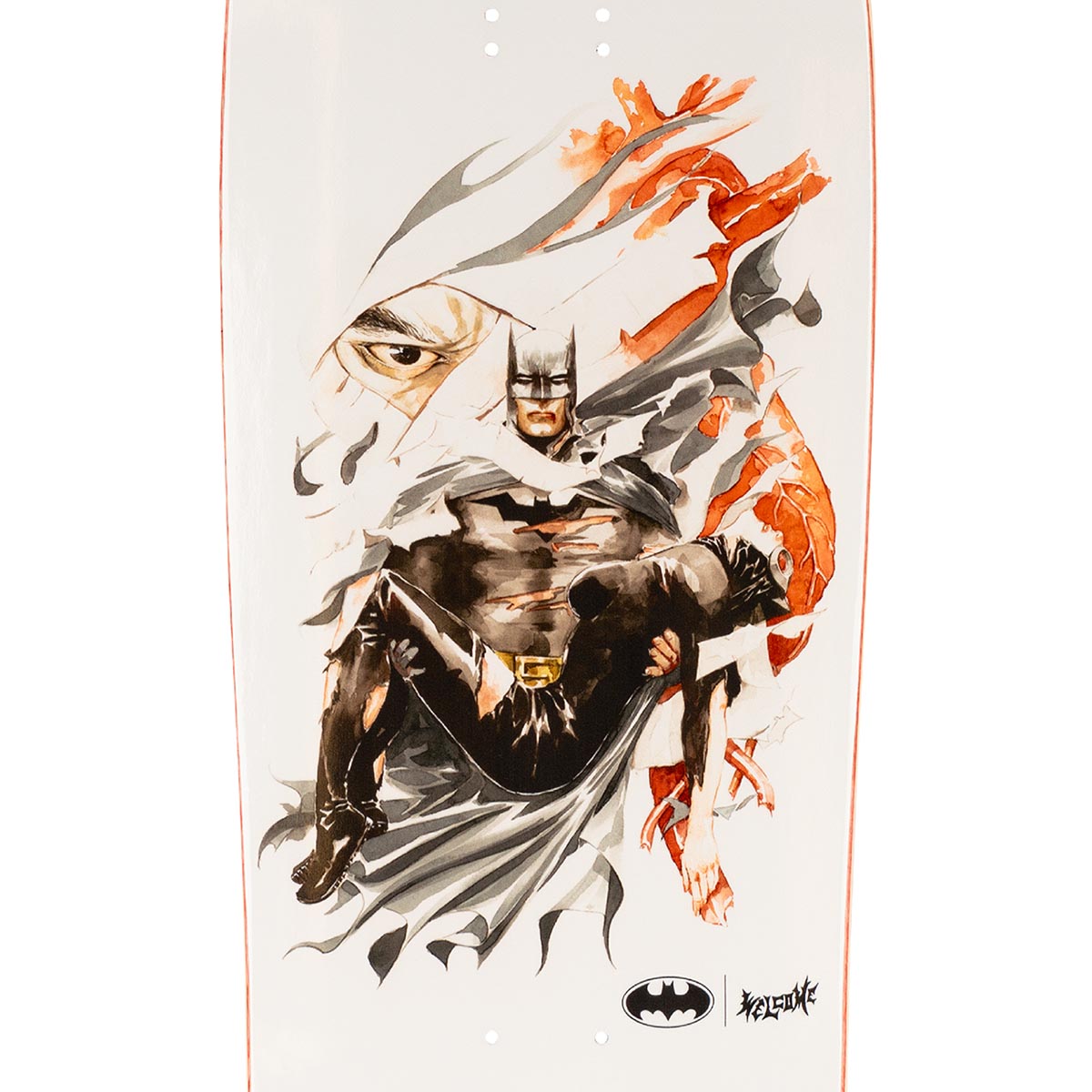 Welcome x Batman Heart Of Hush On Gaia Skateboard Deck - Bone - 9.60