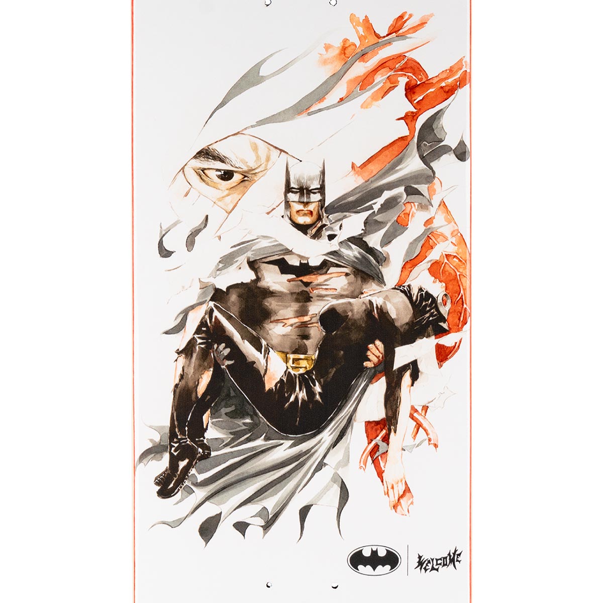 Welcome x Batman Heart Of Hush On Popsicle Skateboard Deck - Bone - 8.50