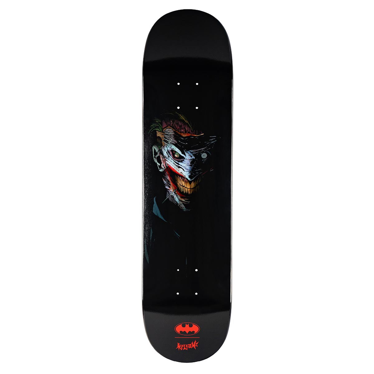 Welcome x Batman Joker On Popsicle Skateboard Deck - Black Dip - 8.00