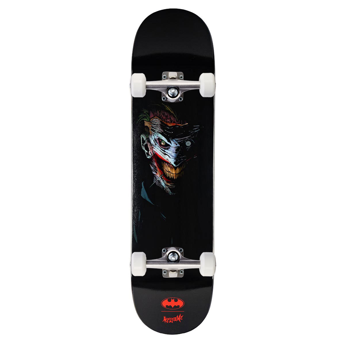 Welcome x Batman Joker On Popsicle Skateboard Complete - Black Dip - 8.00