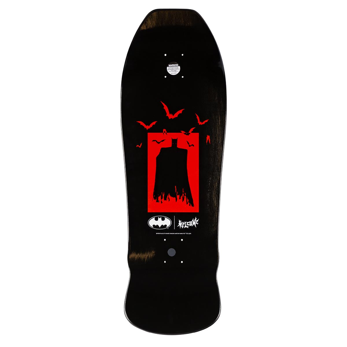 Welcome x Batman Knockout On Early Grab Skateboard Complete - Red/Black Dip - 10.00