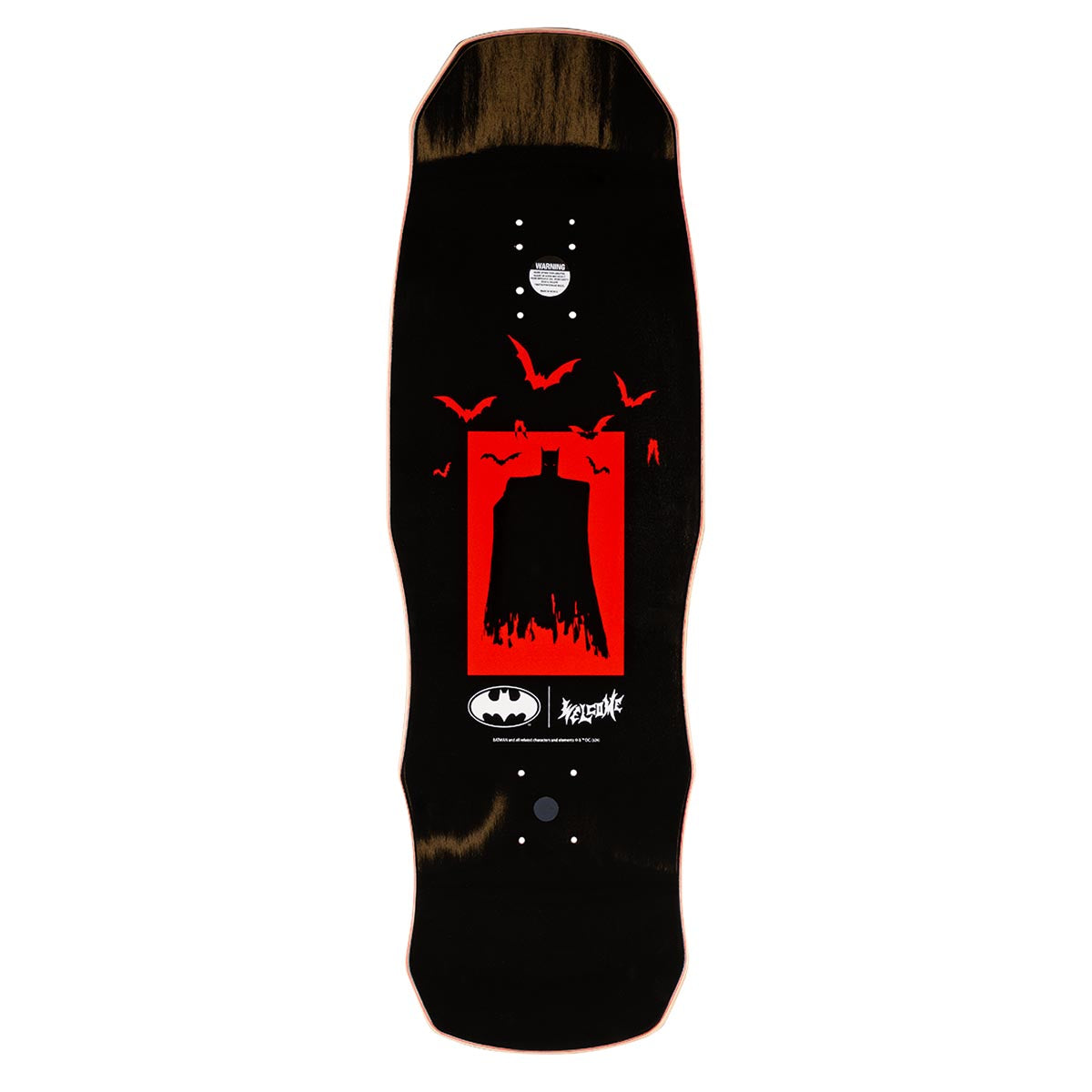 Welcome x Batman Talons On Dark Lord Skateboard Complete - Red Stain - 9.75