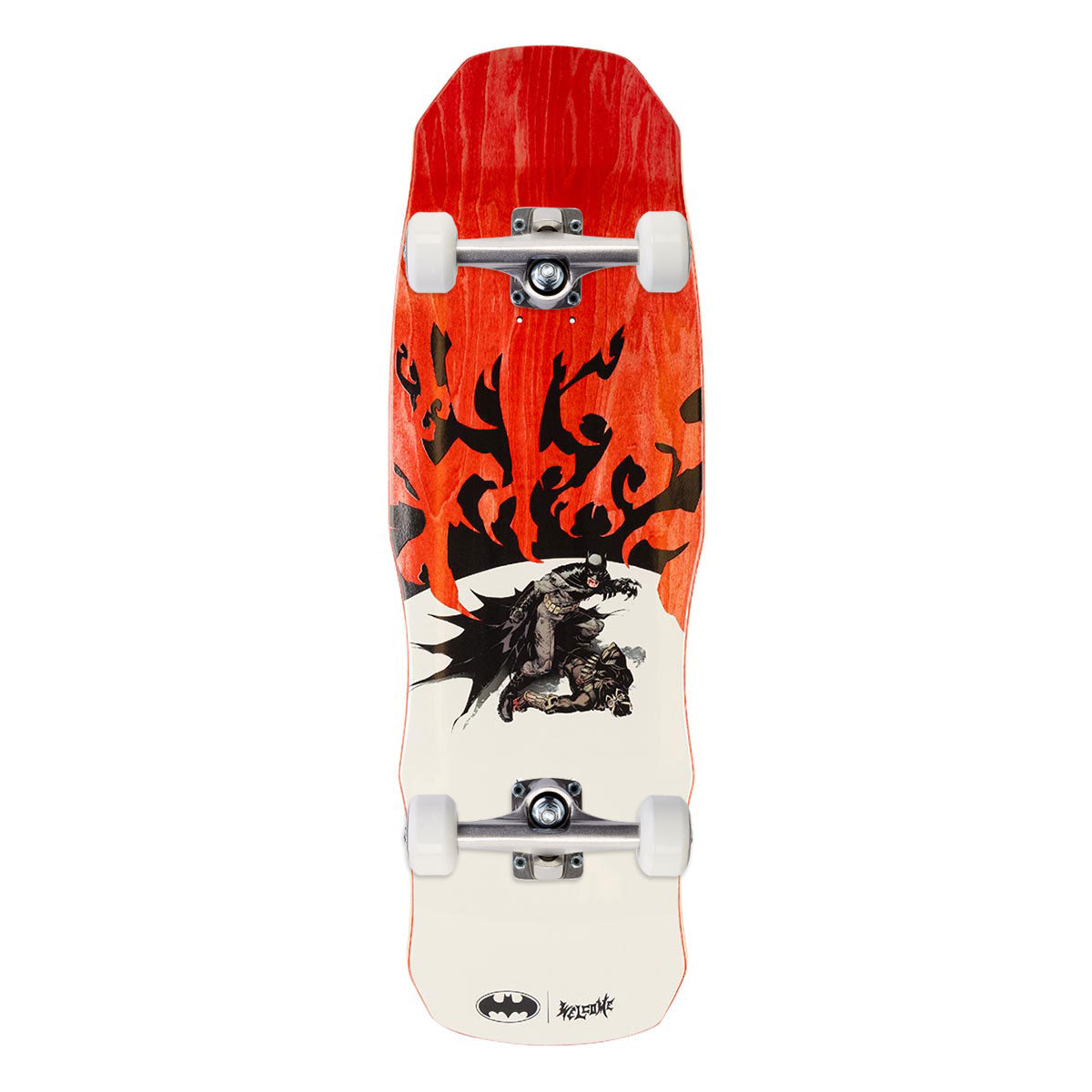 Welcome x Batman Talons On Dark Lord Skateboard Complete - Red Stain - 9.75