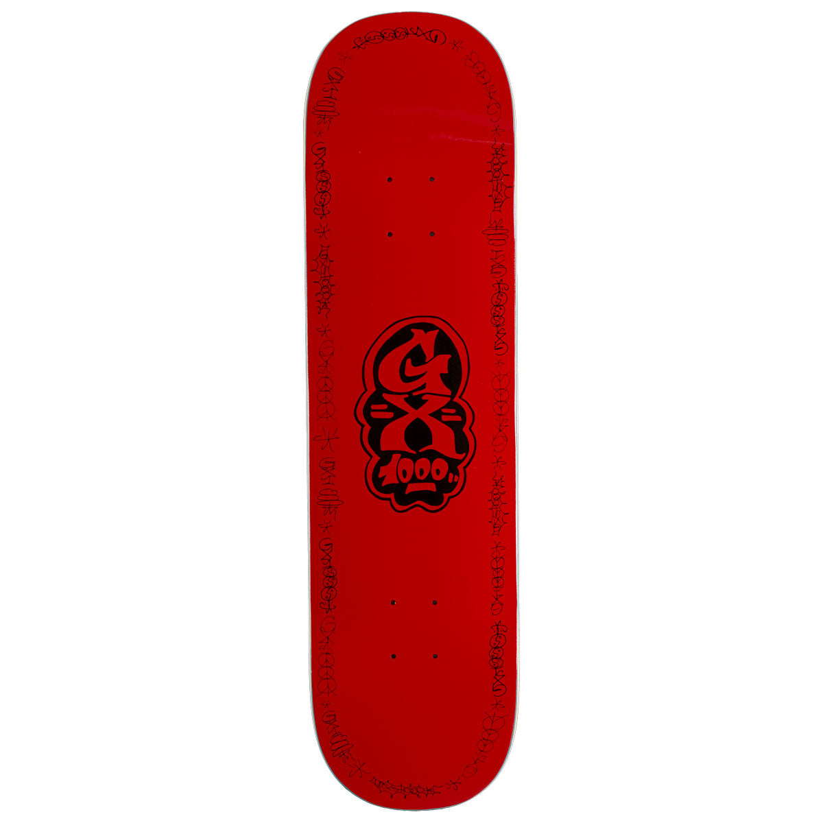 GX1000 Sketch Skateboard Deck - Red - 8.25