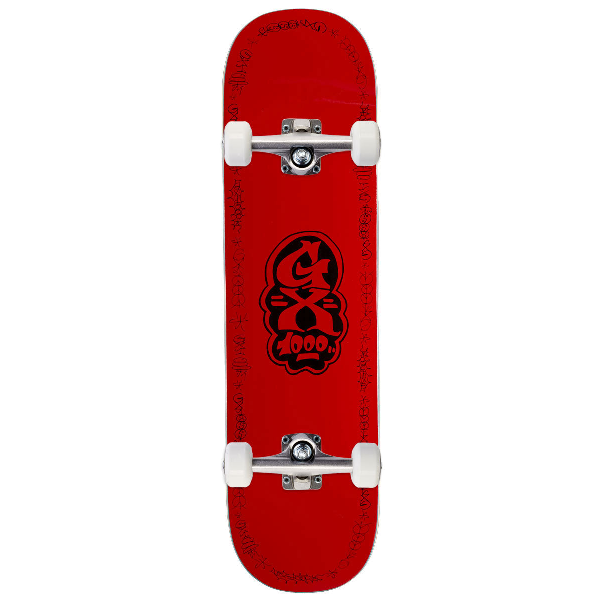 GX1000 Sketch Skateboard Complete - Red - 8.25