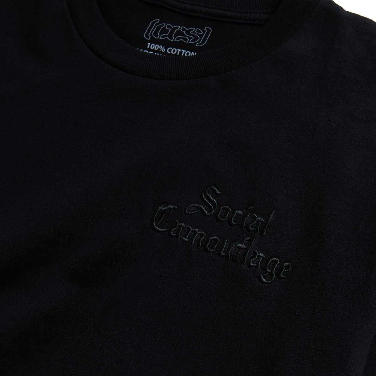 CCS Social Camouflage Embroidered T-Shirt - Black image 2