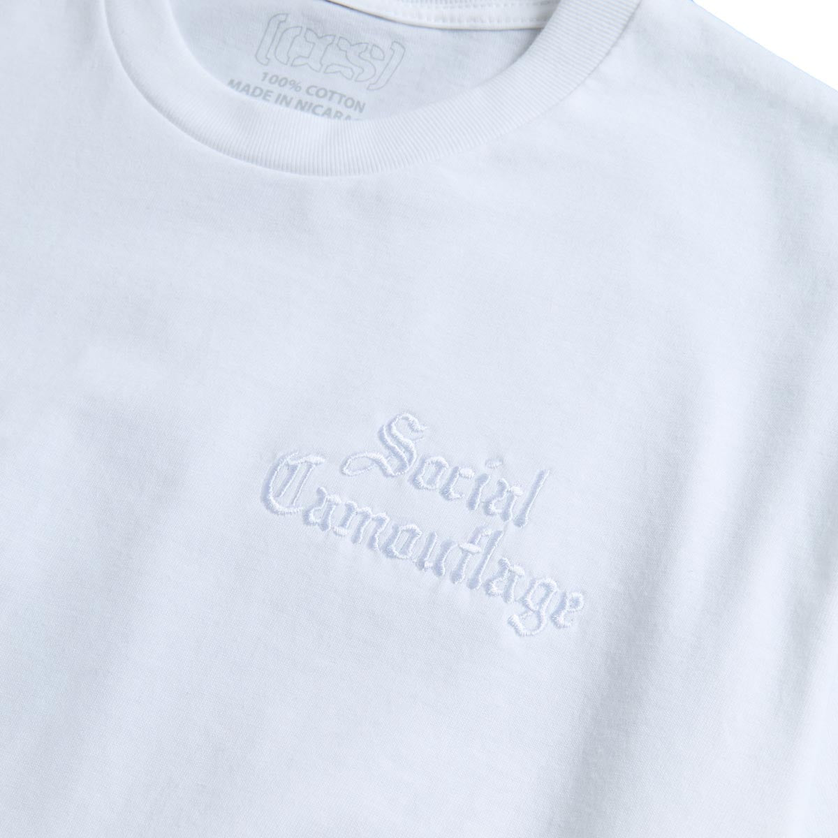 CCS Social Camouflage Embroidered T-Shirt - White image 2