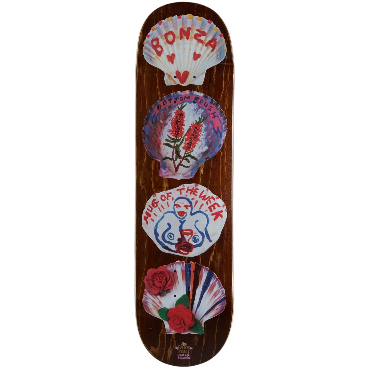 Passport Molly Turner Series Shells Skateboard Deck - 8.50