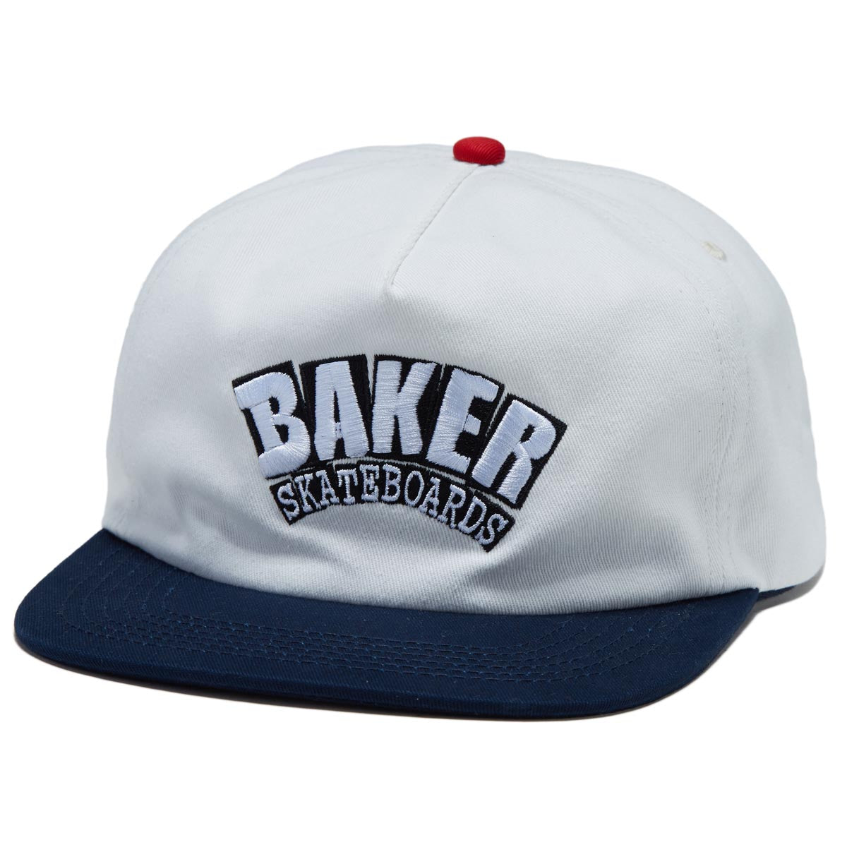 Baker Arch Snapback Hat - White image 1