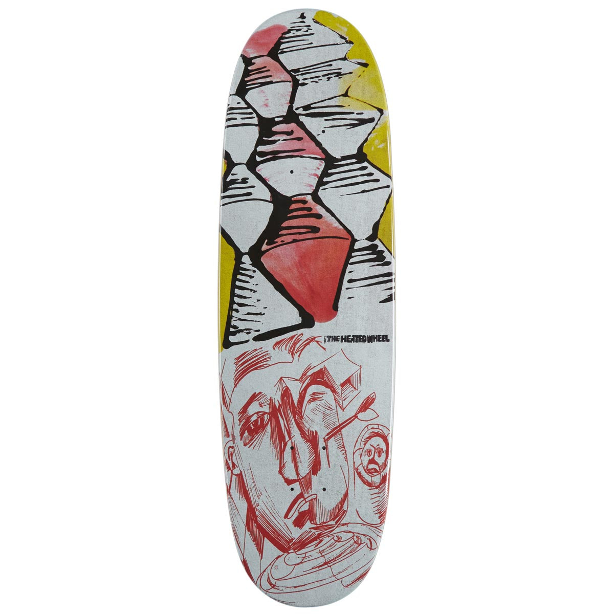 The Heated Wheel Sorry Burt Egg Shaped Skateboard Deck - 9.25