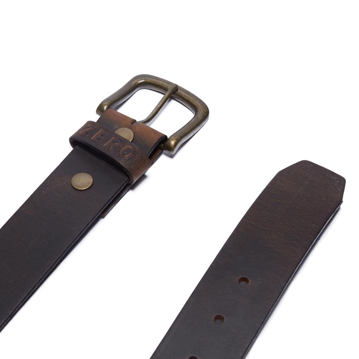 Zero Army Leather Belt - Brown image 3