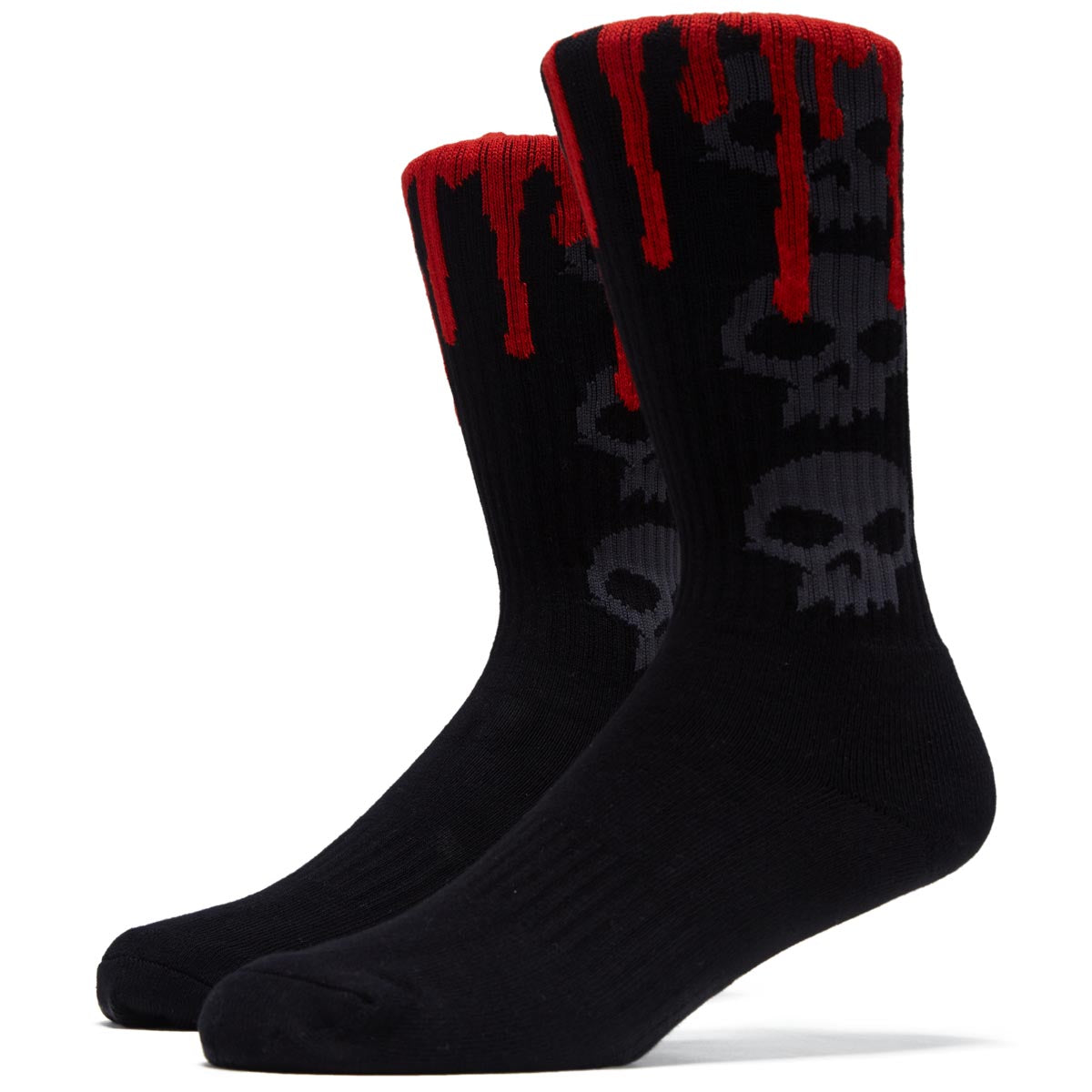 Zero 3 Skull Blood Socks - Black/Black image 1