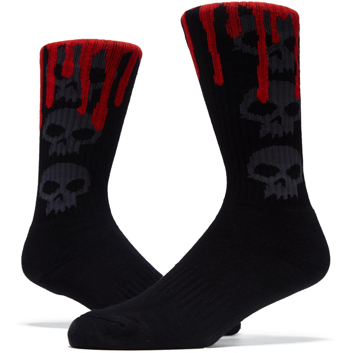 Zero 3 Skull Blood Socks - Black/Black image 2