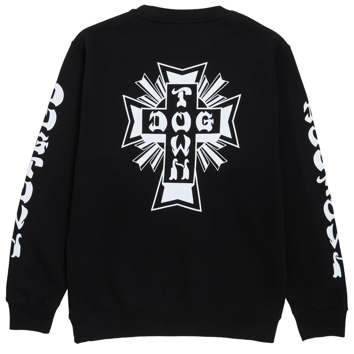 Dogtown Cross Logo Sleeve Print Sweatshirt - Black/White image 1