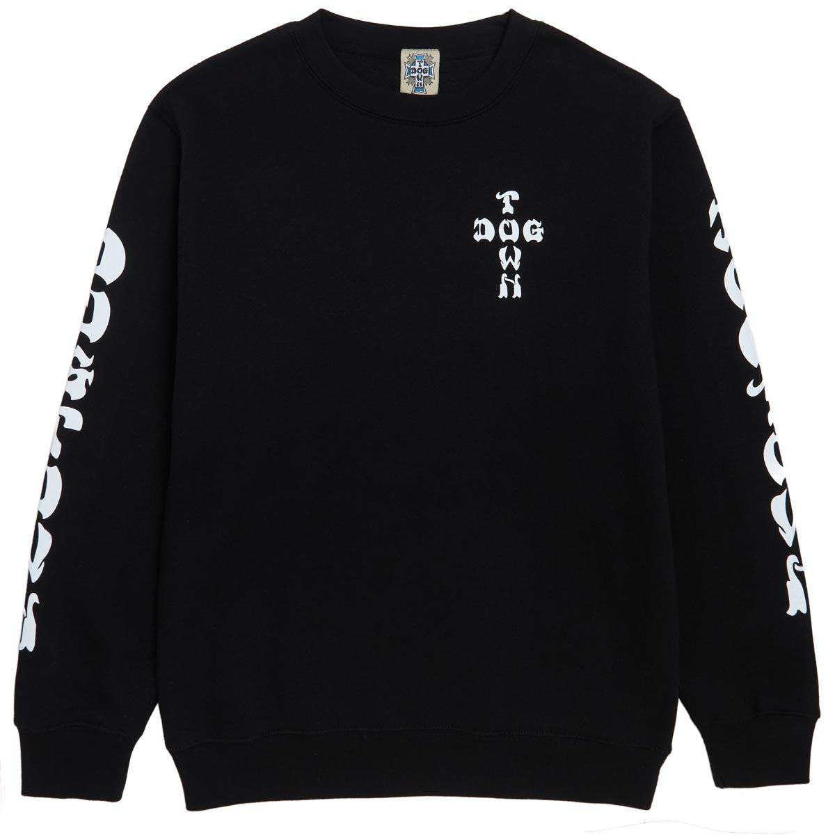 Dogtown Cross Logo Sleeve Print Sweatshirt - Black/White image 2