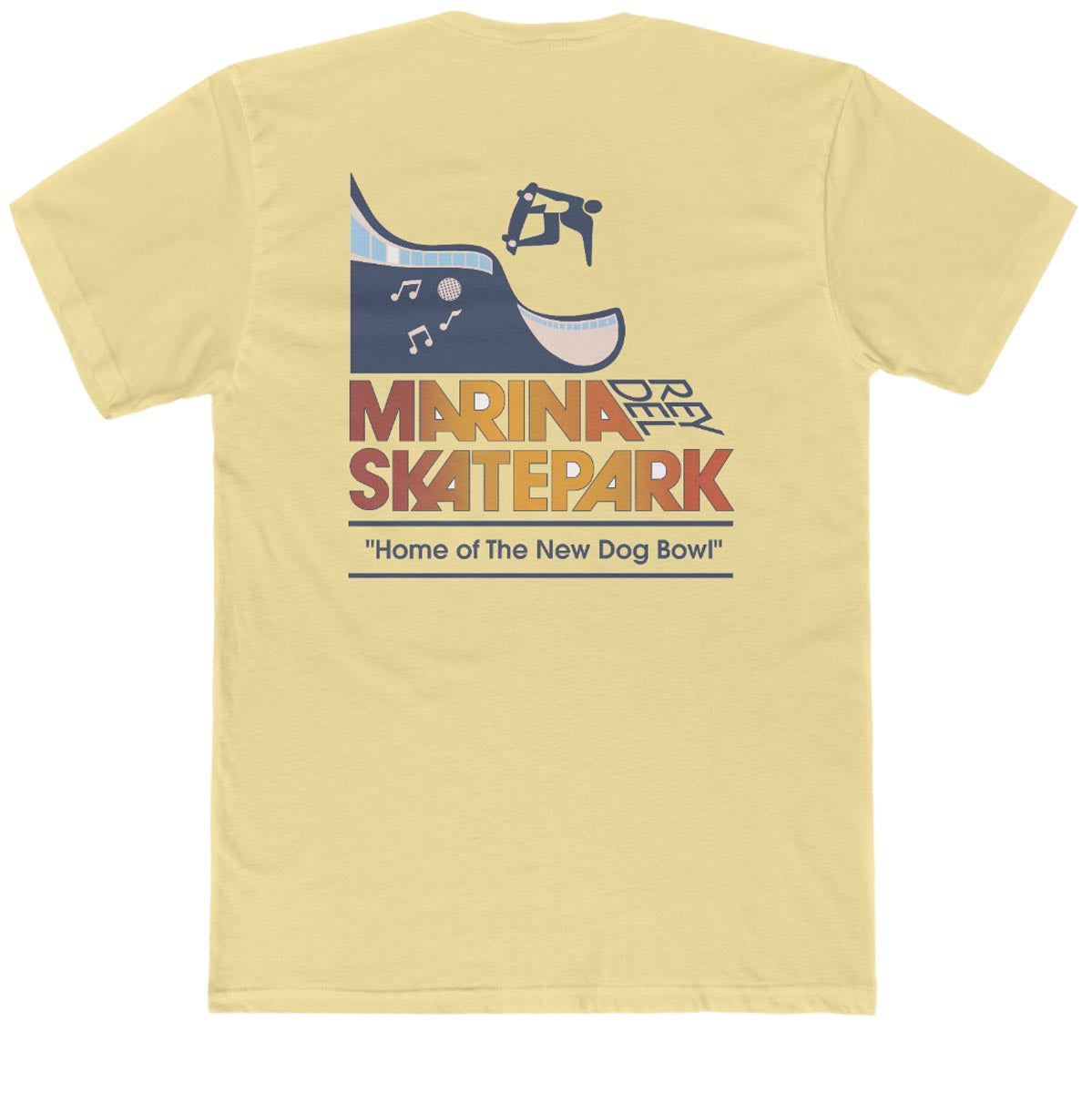 45RPM Vintage Marina Del Rey Skatepark T-Shirt - Yellow image 1