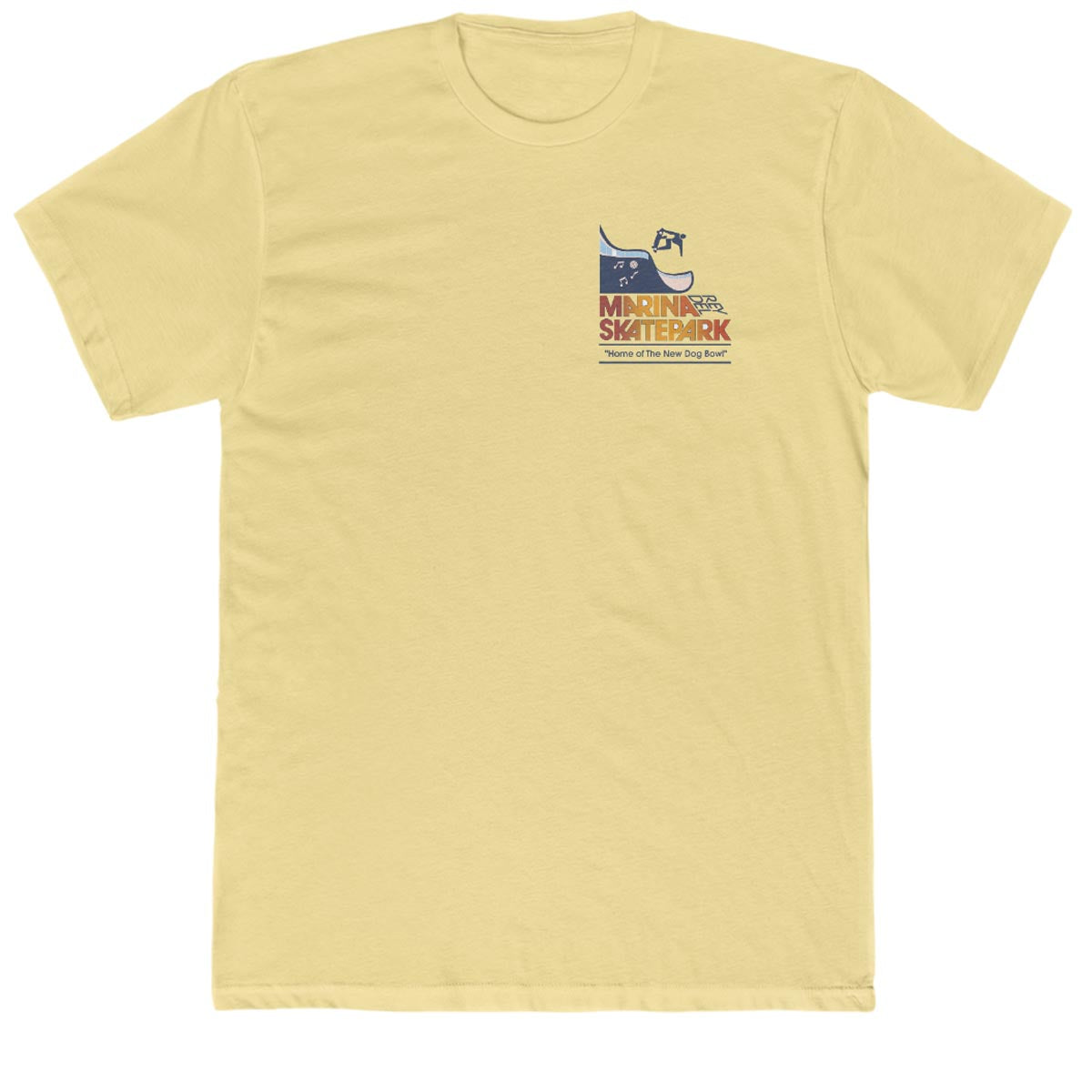 45RPM Vintage Marina Del Rey Skatepark T-Shirt - Yellow image 2