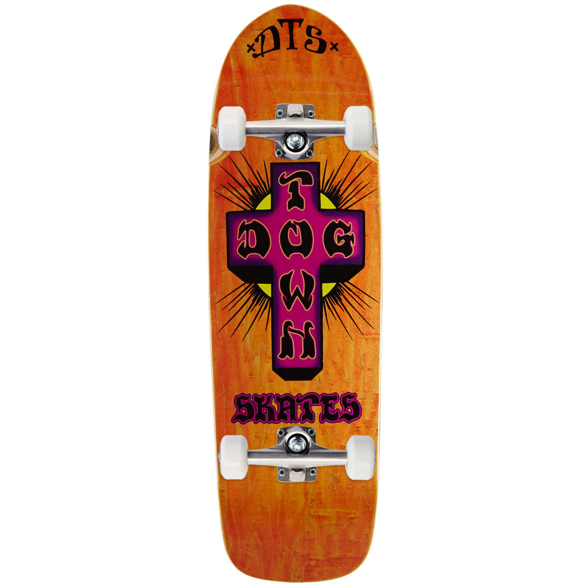 Dogtown Bigger Boy Skateboard Complete - Orange Stain - 9.523