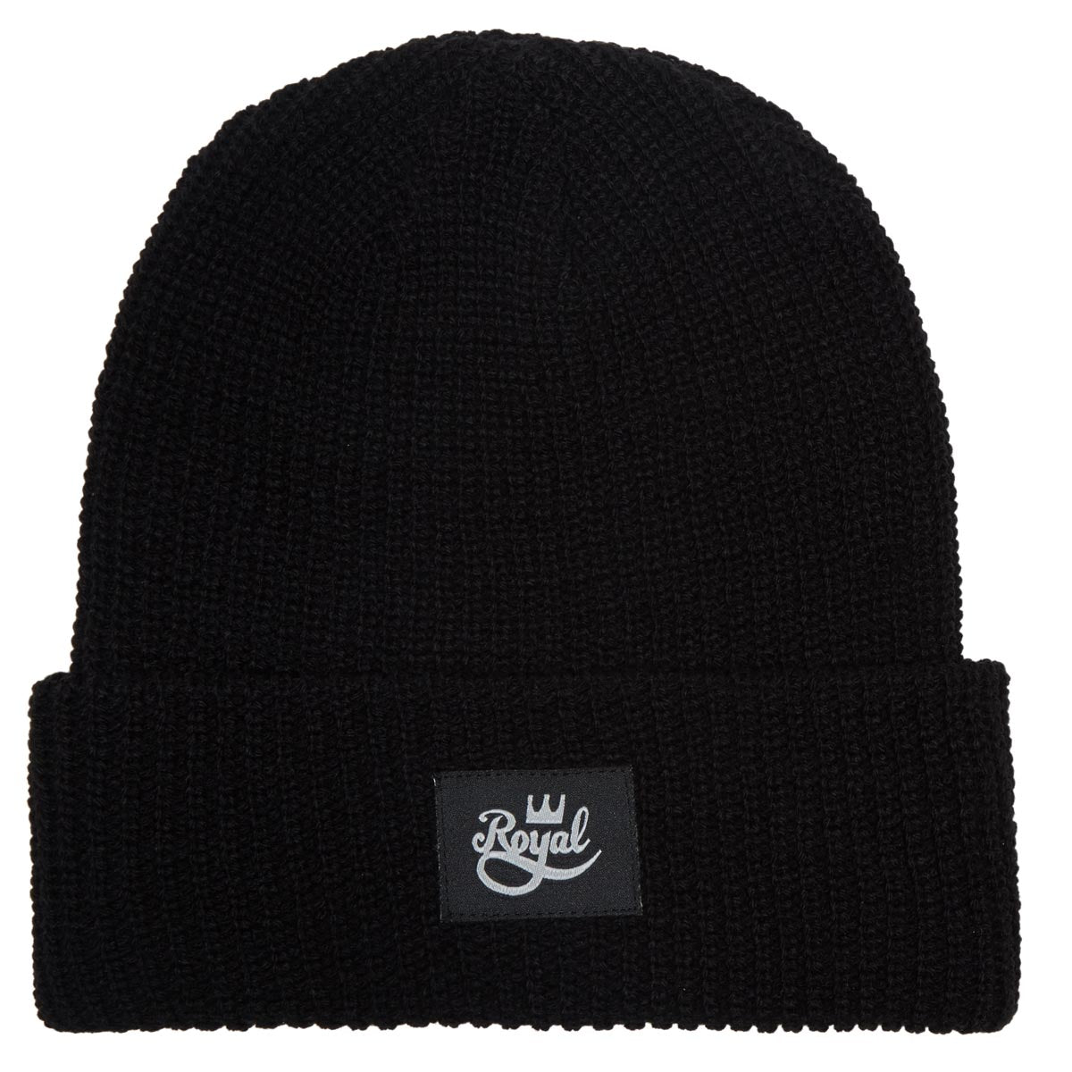 Royal Script Patch Beanie - Black image 1