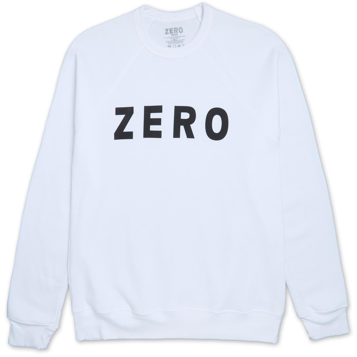 Zero Army Crewneck Sweatshirt - White image 1