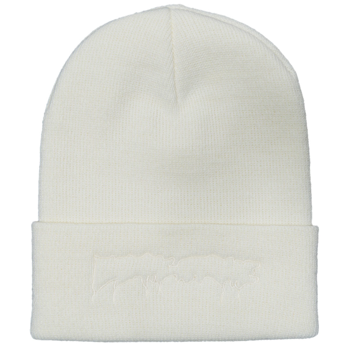 Fucking Awesome Drip Embroidered Beanie - Natural image 1