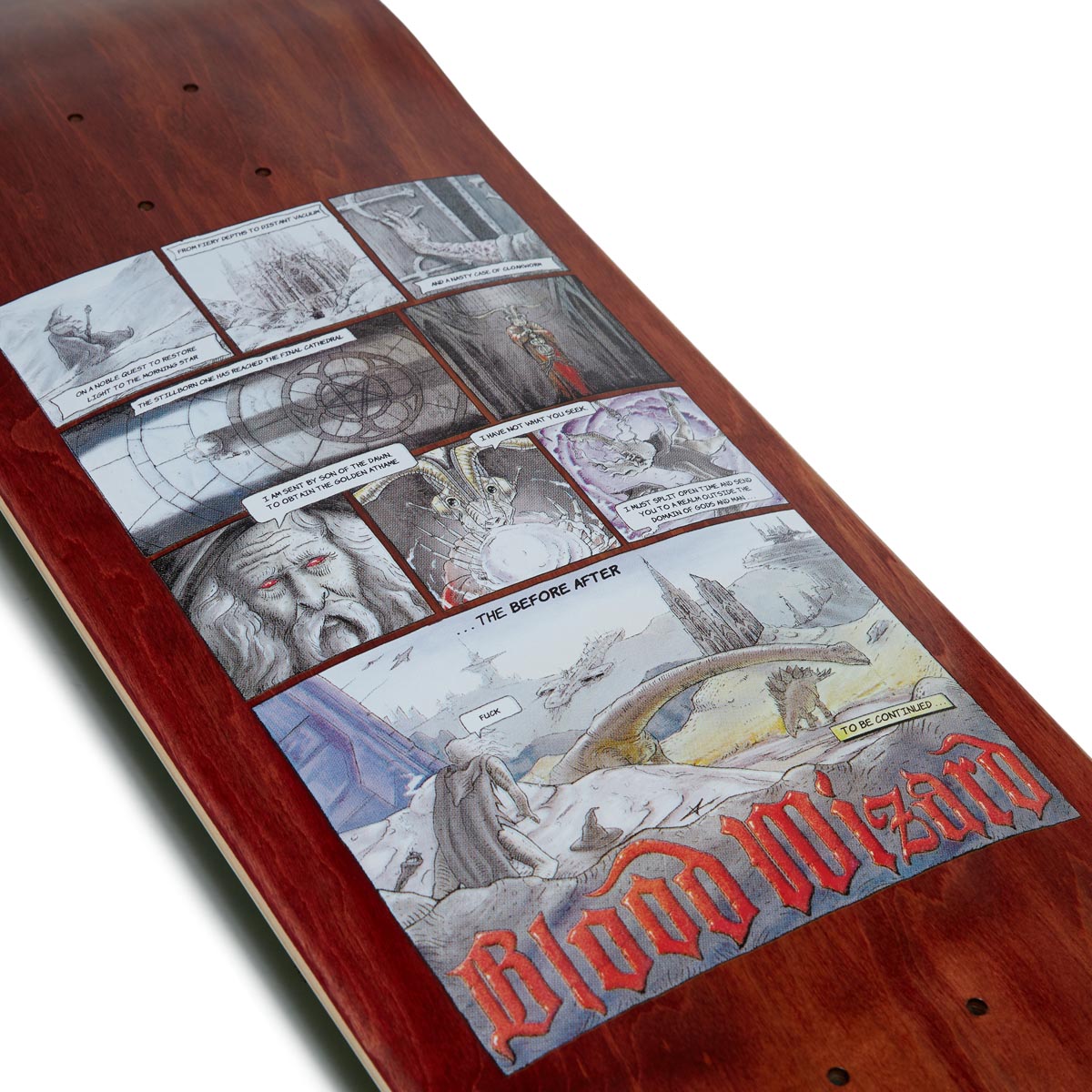 Blood Wizard Outer Realms Comic Skateboard Deck - 8.50