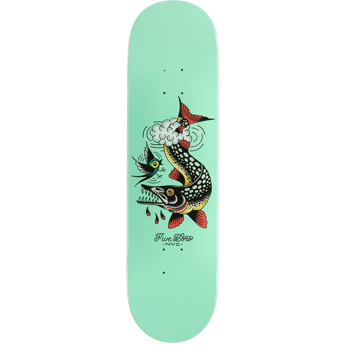 5Boro Fish Pike Skateboard Deck - 8.375