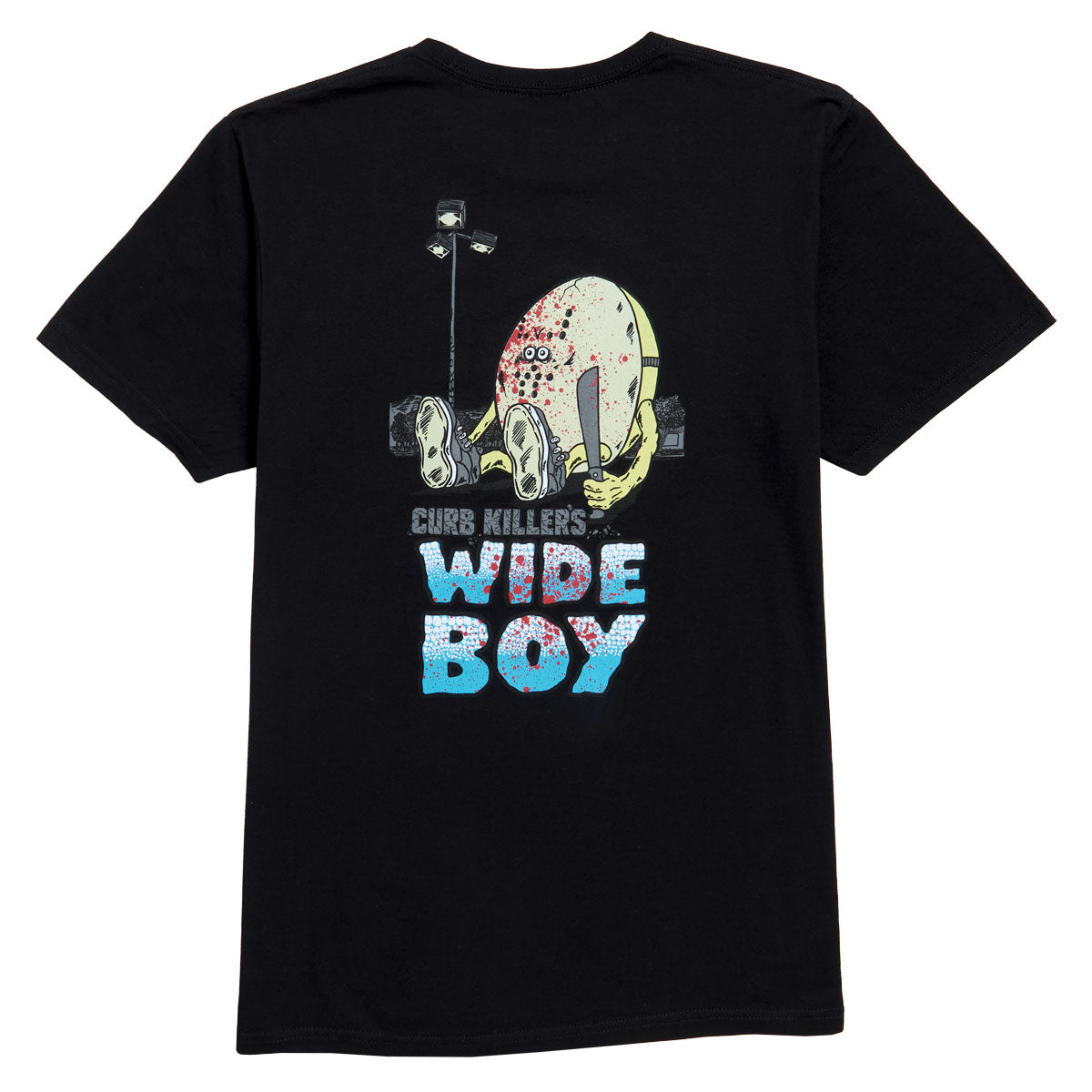 Heroin Curb Killer Wide Boy T-Shirt - Black image 1