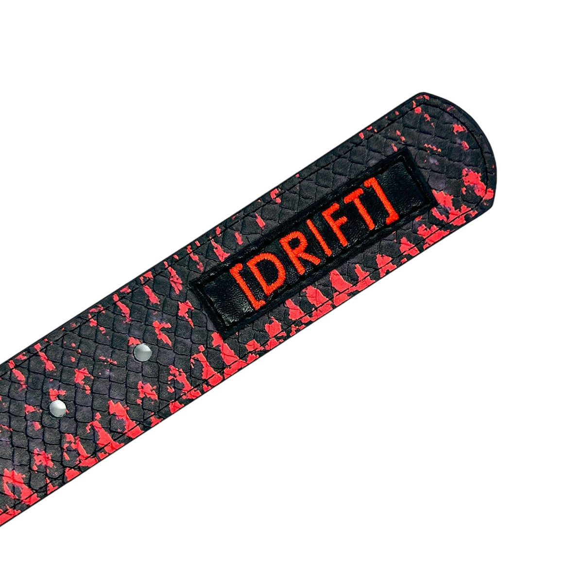 Loosey x Atlantic Drift Reversible Fish Scale Belt - Red/Blue image 4