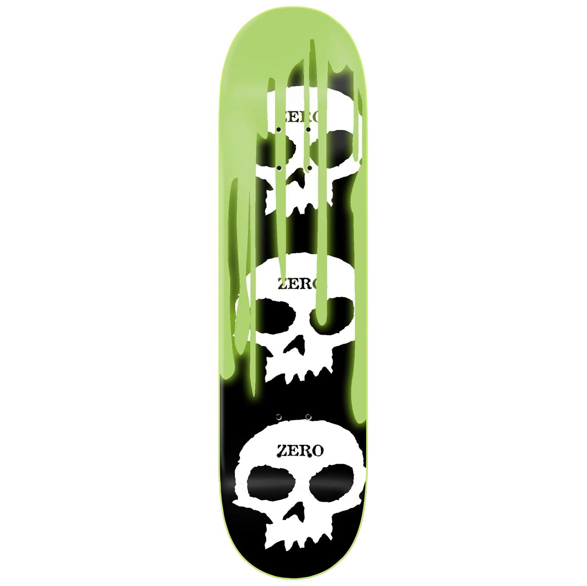 Zero 3 Skull Blood Skateboard Complete - Glow Ooze - 8.50