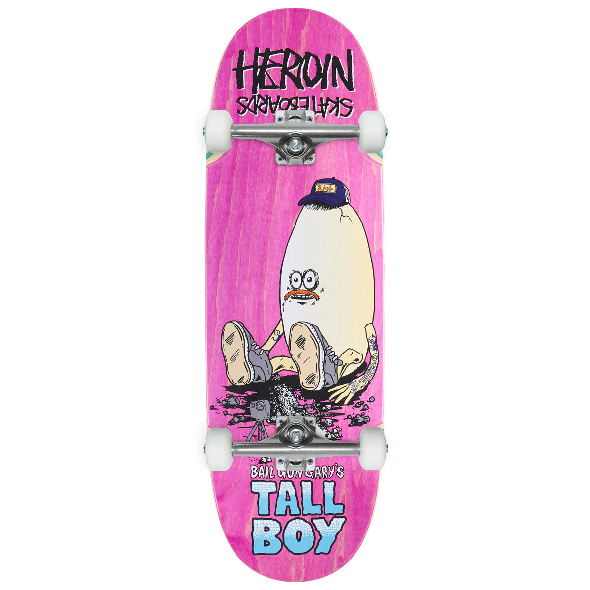 Heroin Bail Gun Gary’s Tall Boy Skateboard Complete - 10.25