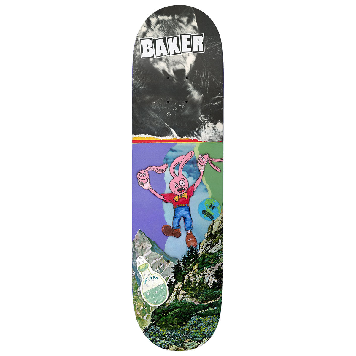 Baker Jacopo Carozzi Desk Shrapnel Skateboard Deck - 8.125