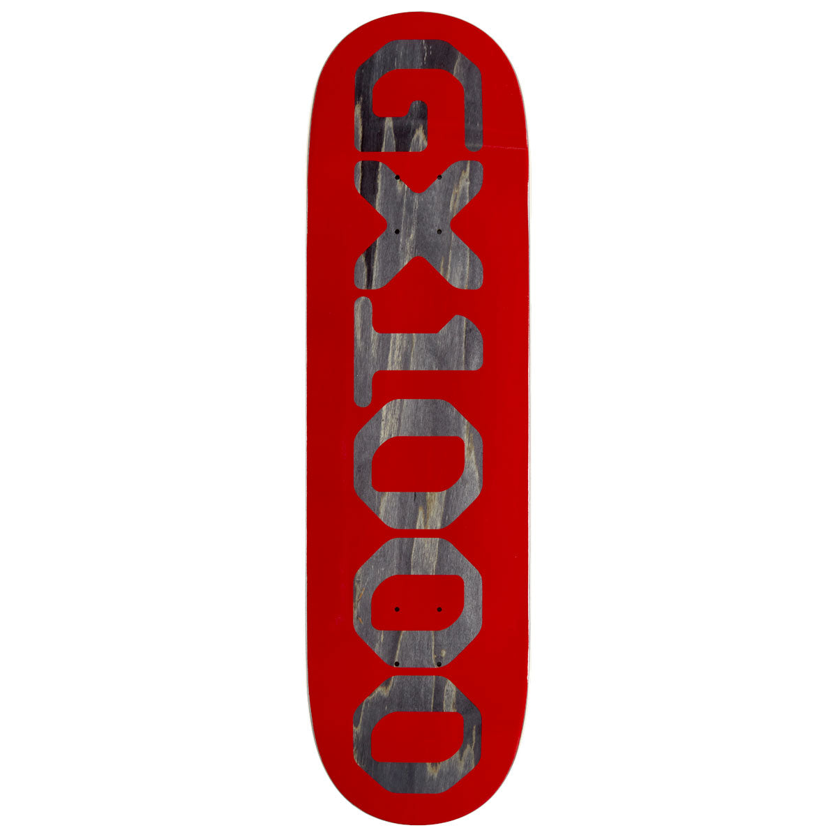 GX1000 OG Logo Skateboard Deck - Red/Black Veneer - 8.75