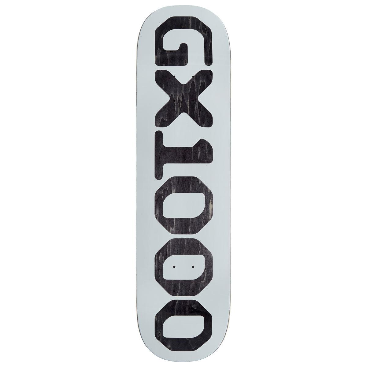GX1000 OG Logo Skateboard Deck - White/Black Veneer - 8.25