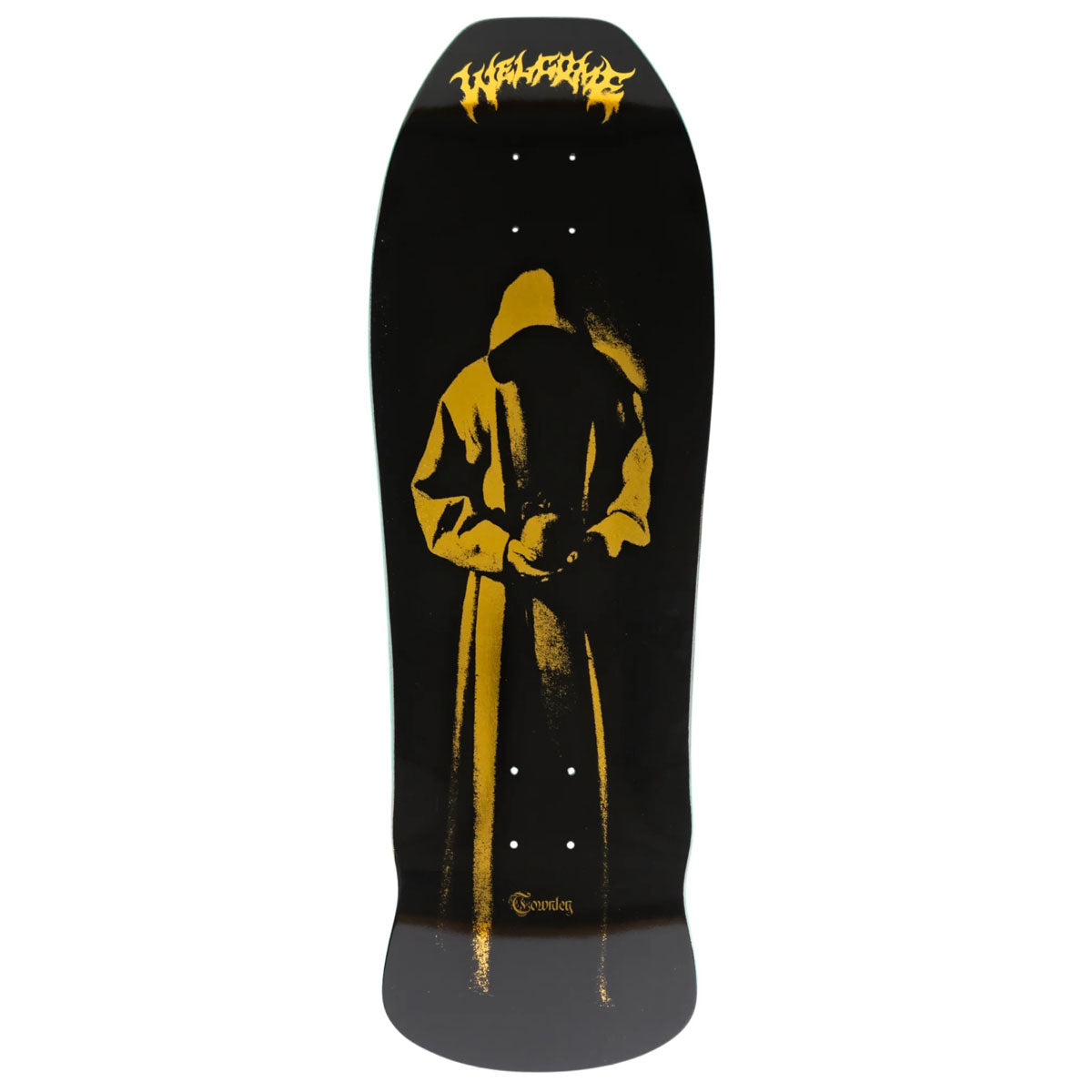 Welcome Contemplation Ryan Townley On An Early Grab Skateboard Deck - Black/Gold Foil - 10.00