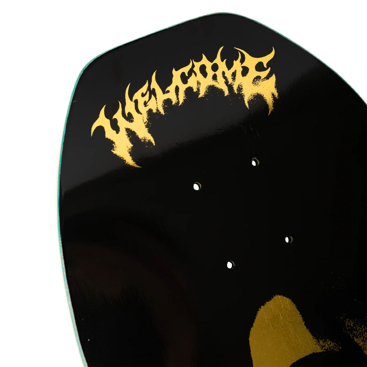 Welcome Contemplation Ryan Townley On An Early Grab Skateboard Deck - Black/Gold Foil - 10.00