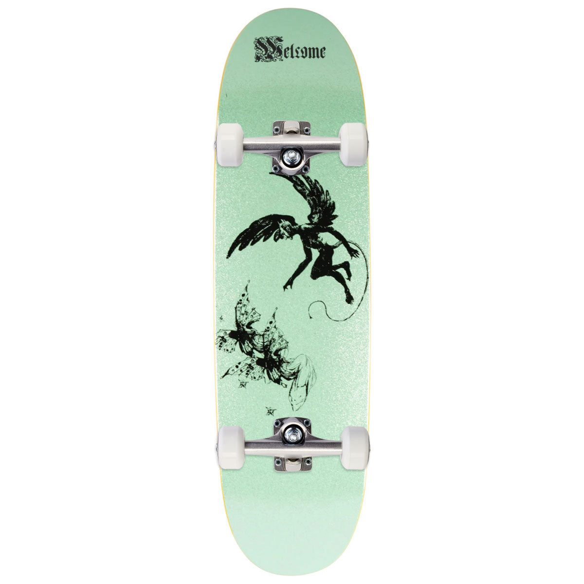 Welcome Paradox Nick Garcia On A Son Of Boline Skateboard Complete - Mint Glitter - 8.80