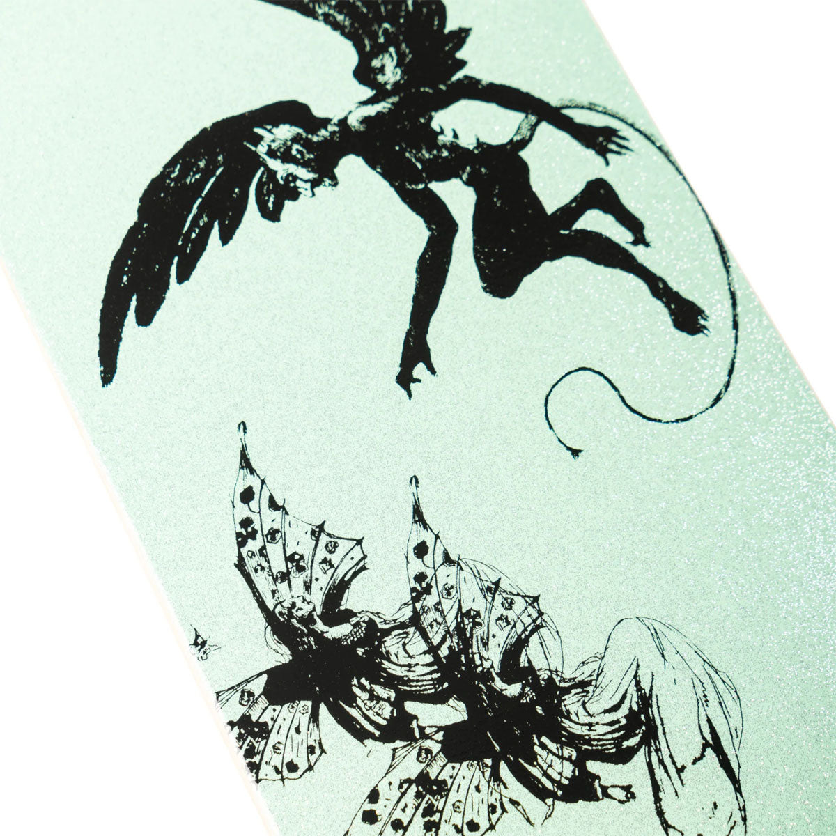 Welcome Paradox Nick Garcia Skateboard Deck - Mint Glitter - 8.38